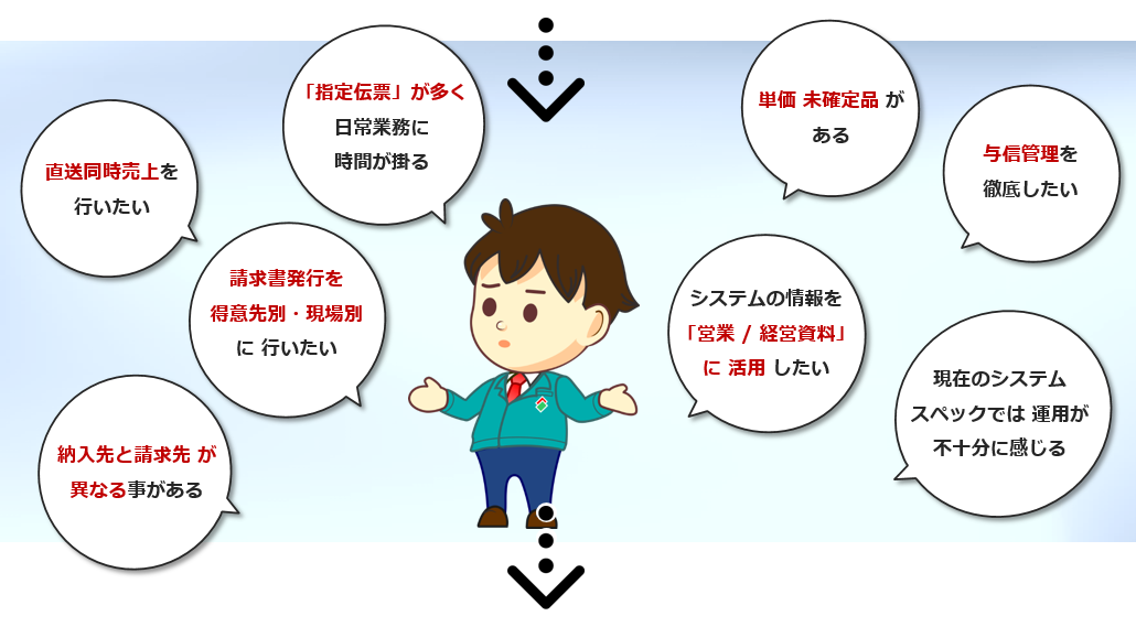 建材卸業務でのお困りごと　解決します